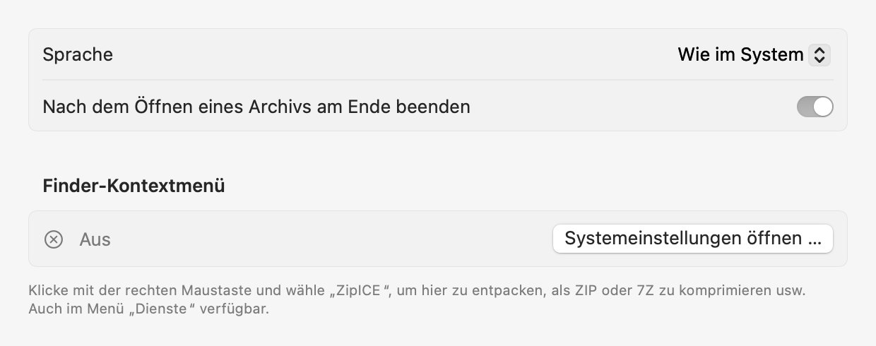 Einstellungen: Allgemein