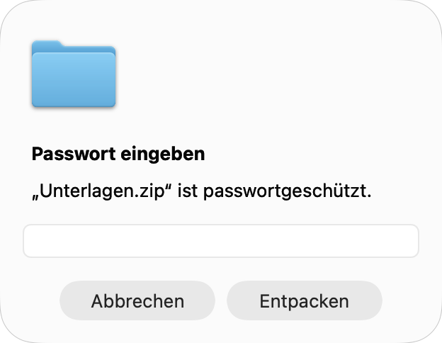 Passwort eingeben
