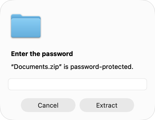 Entering a password